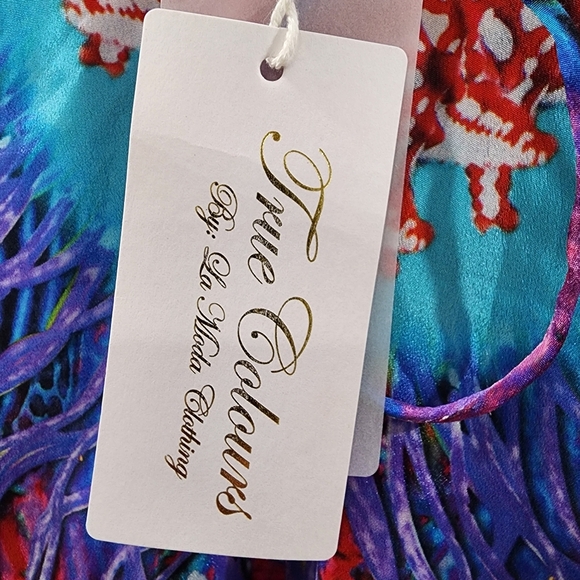 NWT True Colours Multicolor Maxi Dress - Picture 7 of 8